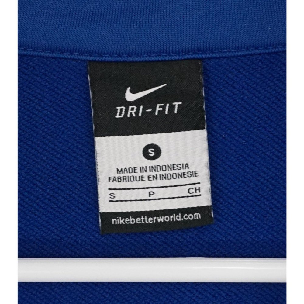 NIKE Mens Blue Black Active Sport Dri Fit Full Zip Coat Jacket - Picture 4 of 5